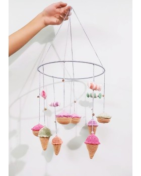 Happy Threads Desserts Design Crochet Crochet Wind Chimes for Home 